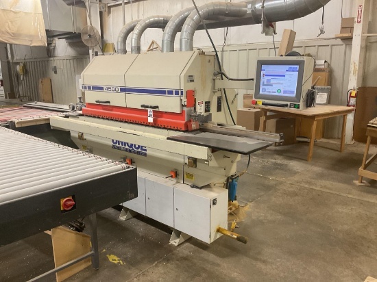Unique 4522 Shape and Sand, 4 Head, HSK Tooling, Touch Screen Controller, 10 Hp 230/460 V 3 Ph