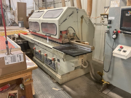 Unique 3250 Shape and Sand, 4 Head, 6" Stack Tooling, 10 Hp 230/460 Volt 3 Phase