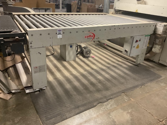 2006 Cefla BTR3000 Powered 54" x 94" Roll Conveyor, 480 Volt 3 Phase