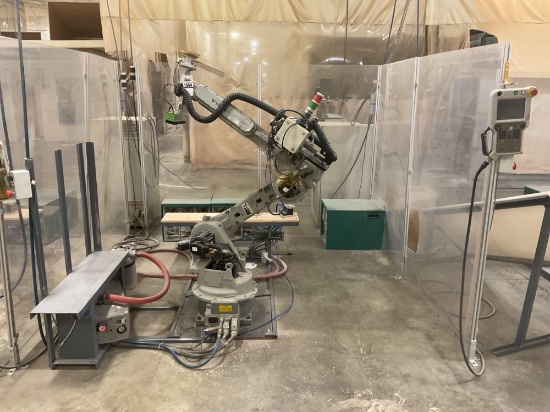 2010 Yaskawa Motoman YR-HP0020D-A00N Articulated Robot with Safety Fence, 480 Volt 3 Phase