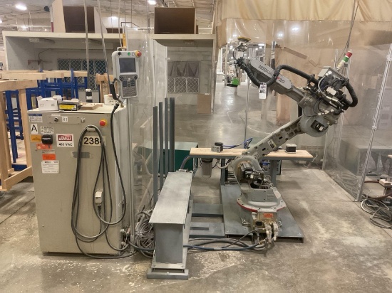 2006 Yaskawa Motoman YR-HP20D-A00 Articulated Robot with Safety Fence, 480 Volt 3 Phase