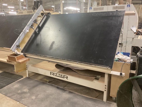 2000 Ritter R215EA 5' x 8' Face Frame Assembly Table, Pneumatic Clamps