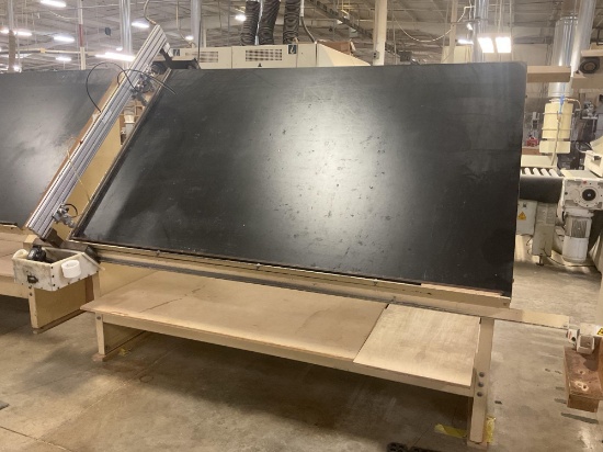 2000 Ritter R215E 5' x 8' Face Frame Assembly Table, Pneumatic Clamps