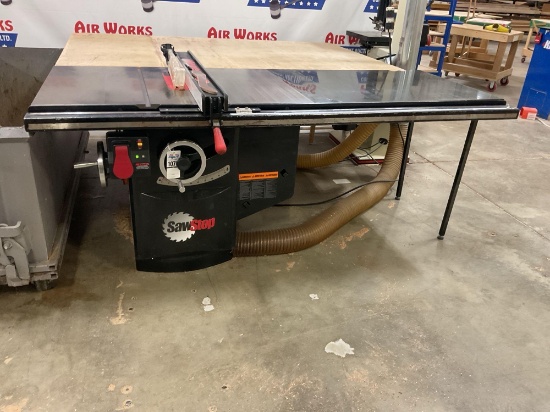 Sawstop ICS53480 Industrial 10" Table Saw with 52" Fence, 5 Hp 480 Volt 3 Phase