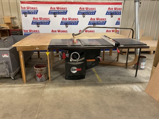 Sawstop ICS53480 Industrial 10" Table Saw with 54" Fence, 5 Hp 480 Volt 3 Phase