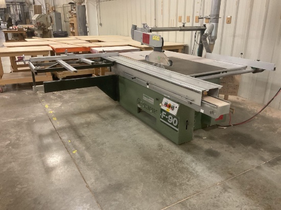 1993 Altendorf F-90 10' Sliding Table Saw, 40" Fence, 220/440 Volt 3 Phase