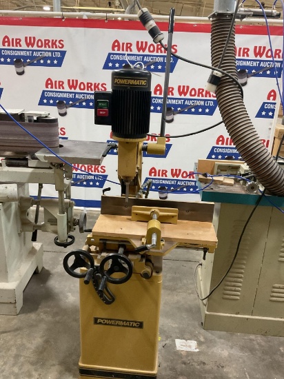 2007 Powermatic 719T Tilting Table Hollow Chisel Mortiser, 1 Hp 115/230 Volt 1 Phase