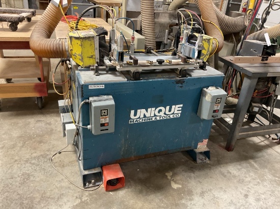 Unique 310 Dual End Coping Machine, 1 1/4" Spindles, 10 Hp