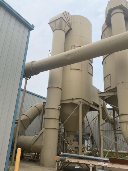 MAC PROCESS 65,000 cfm round baghouse-type dust collection system Mac 144MCF494