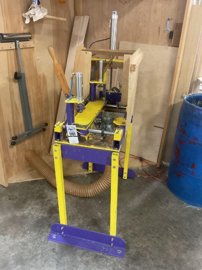 Bed Slat Dovetail End Cutting Machine with Porter Cable Router