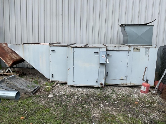 2004 Engineered Air HE-251-0 Air Make Up, 1.8 million BTU, 20,000 CFM, Natural Gas, 230 V 3 Ph