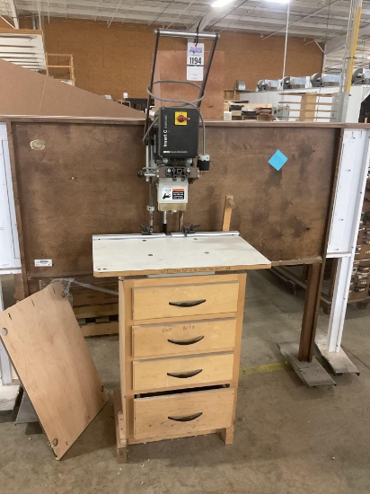 2008 Omal Insert C Hinge Bore Machine, 110 Volt 1 Phase