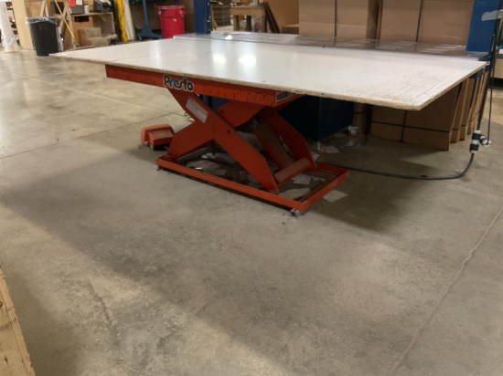 Presto XL36-30-MOD Electric Scissor Lift Table, 3000 Lbs. Capacity, 49" x 97"