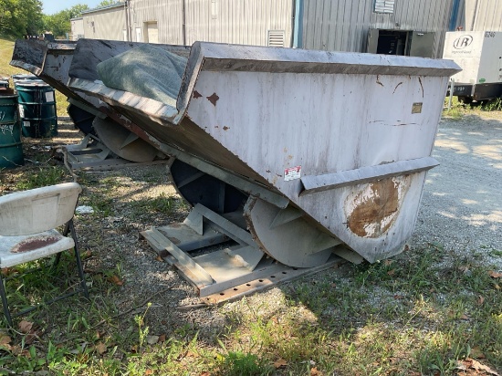 Iron Bull Self Dump Hooper with Fork Pockets, 2800 Lbs. Capacity