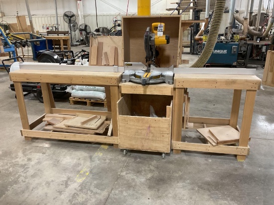 Dewalt DW715 Compound 12" Miter Saw with Stand, 120 Volt 1 Phase