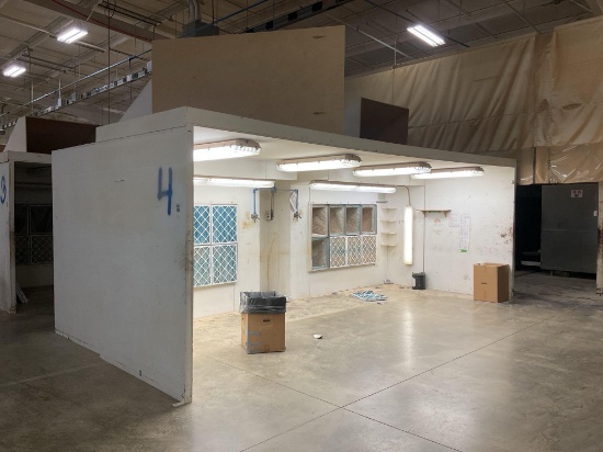 Lighted Double Sanding Station, 480 Volt 3 Phase, 11' x 22'