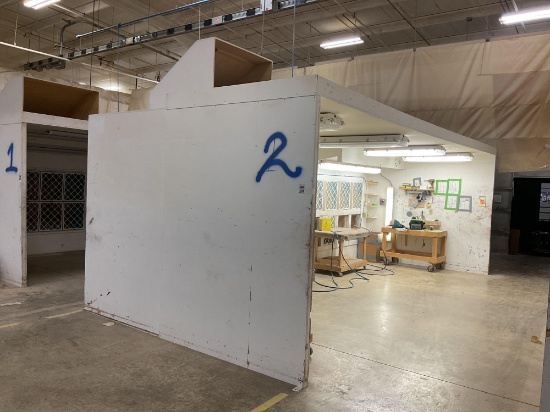 Lighted Double Sanding Station, 480 Volt 3 Phase, 11' x 22'