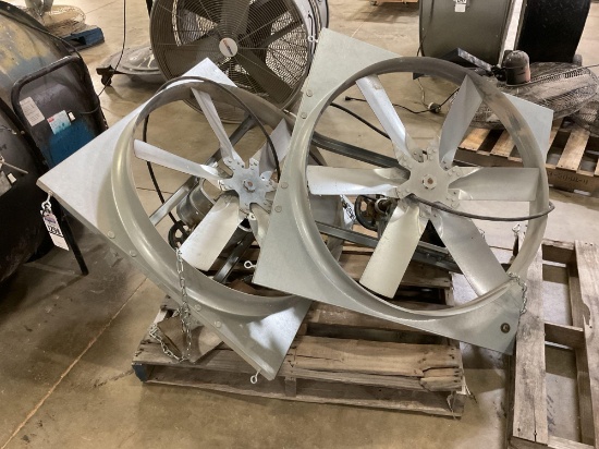 2 Dayton 30" Fans, 3/4 Hp 208/230/460 Volt 3 Phase