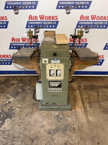 Balestrini 2 CAP Dual Table Oscillating Slot Mortiser, 3 Hp 380 Volt 3 Phase
