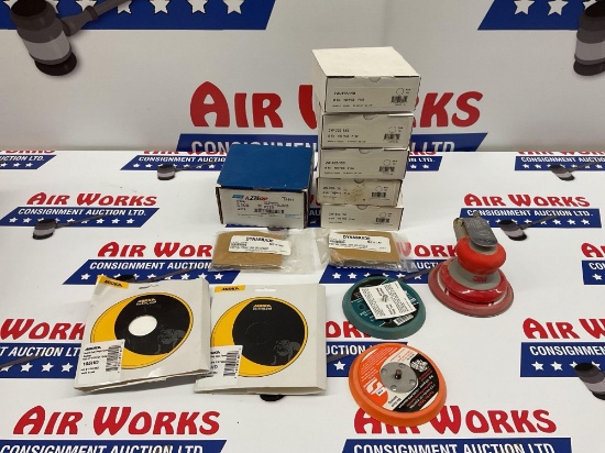 Box Lot, PSA Sandpaper, 3M Sander, Backing Pads,