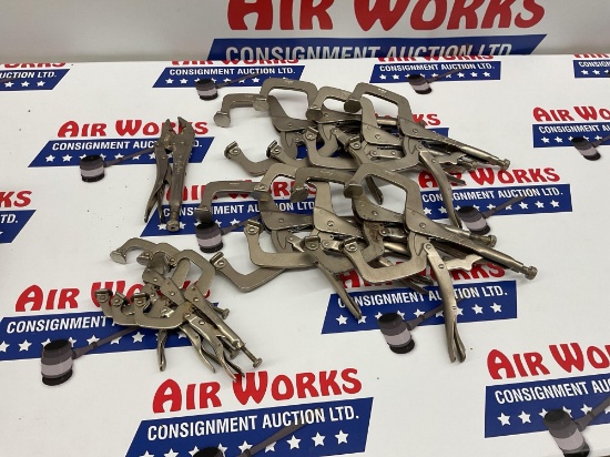 Box Lot, Irwin Vise Grip Clamps
