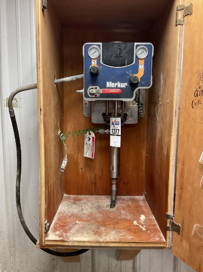Graco Merkur Series H14A Model G15W05 Finish Pump with Wall Mounted Cabinet