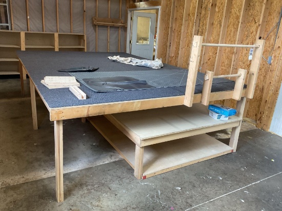 Padded Top Fabric Cutting Table, Cutting Board Not Included