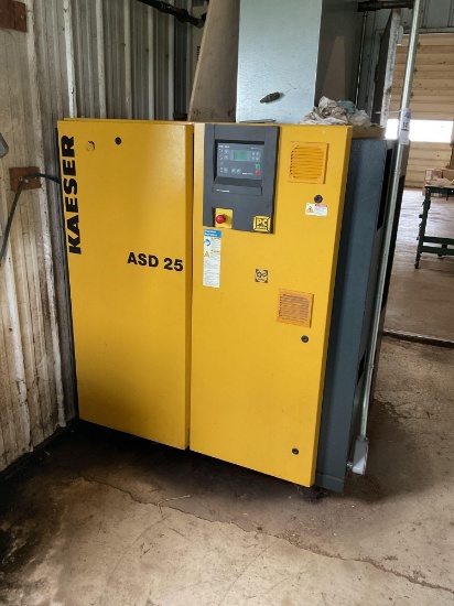 Kaeser ASD 25 Air Compressor, 25 Hp, 47,477 Hours