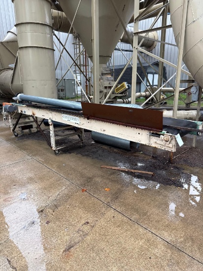 Roach Conveyors 2' x 14' Belt Conveyor, 1/2 Hp 230/460 Volt 3 Phase
