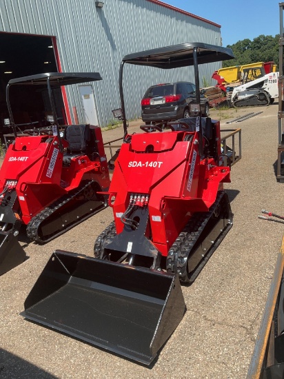 New Unused AGT SDA-140T Compact Track Loader, 15 Hp Gas Engine, Aux. Hyd, GP Bucket, Oil Cooler