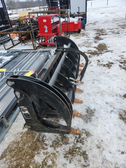Skid Steer Attachment Hydraulic Grapple Forks