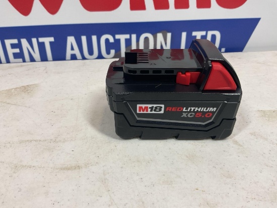 New Unused Milwaukee M18 XC5.0 Red Lithium ION Battery