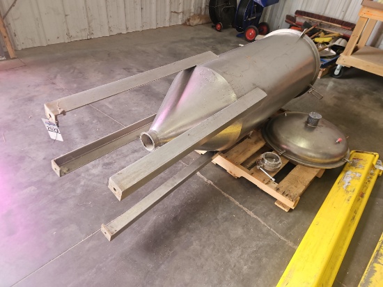 Stainless Tank w/Lid & Valve