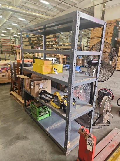 5 Shelf Metal Shelving Unit 60"x 24"x72"