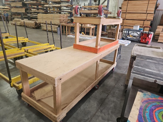 2 - Wooden Work Carts