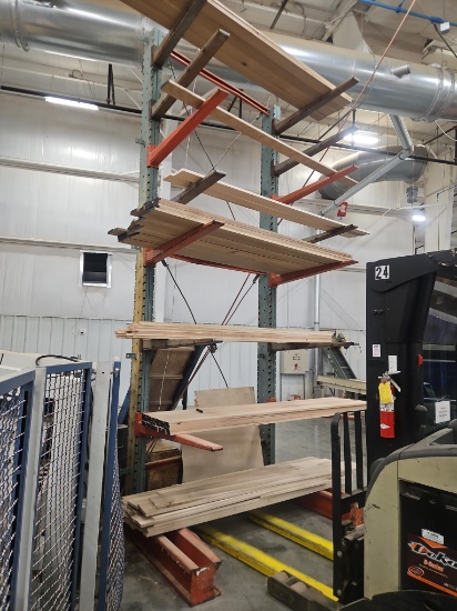 1 - Section Cantilever Racking 18' Tall 48" Arms