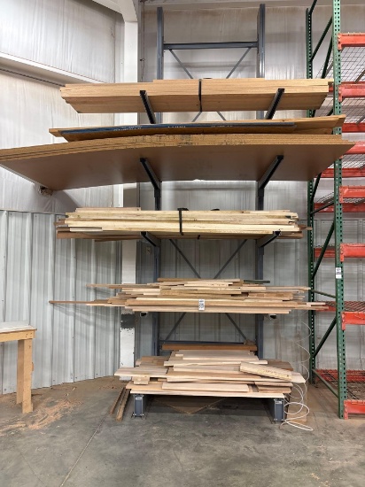 Contents Of Rack, Assorted Lumber in Several Species and Particle Board