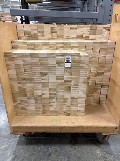 Cart and Contents Of Poplar Blocks