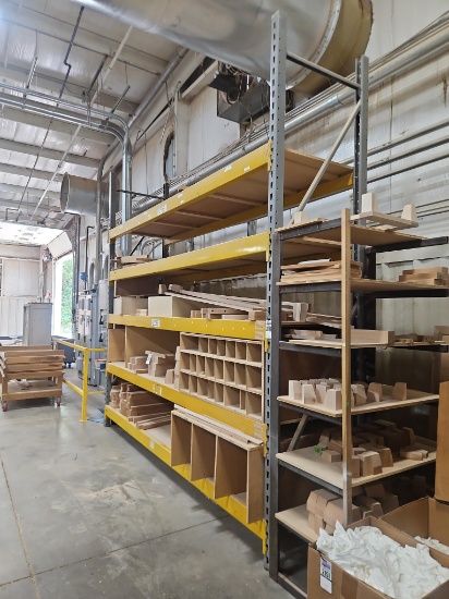 Shelving Unit - 2 Uprights 12'x24" 5- 12'x24" Shelves - CONTENTS NOT INCLUDED
