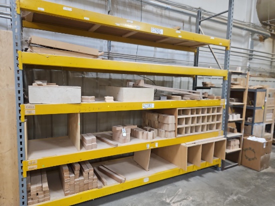 Contents of Lot #2153 Shelving Unit - Furniture Feet & Supplies