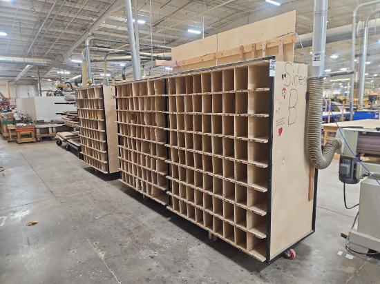 3- 60"x 31" x 72" Parts Carts