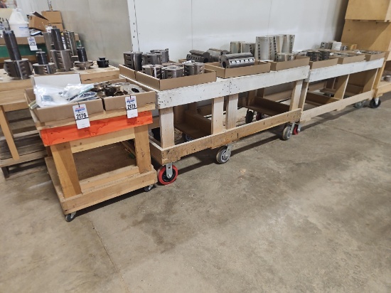 3 - Assorted Wooden Carts