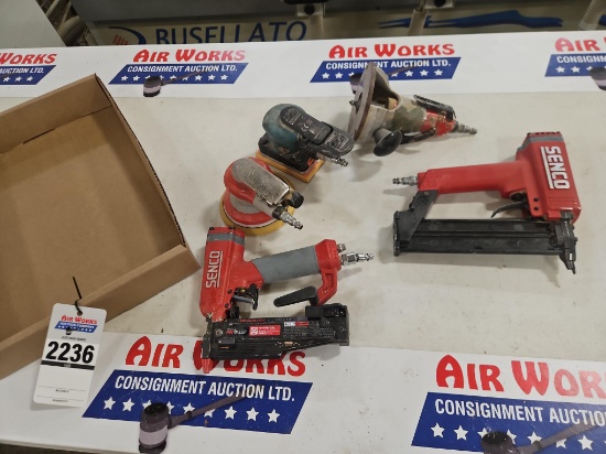 Senco 23Ga Pin Nailer & SLP20XP 18ga Brad Nailer - MVM Router w/Sioux Motor, Dynabrade & 3M Orbital