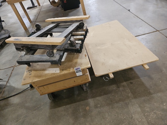 Assorted Wooden Carts & Dollies