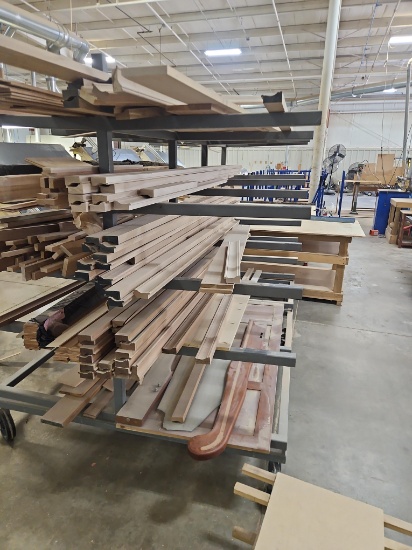 Contents of Rack - Assorted Trim --- CART NOT INCLUDED
