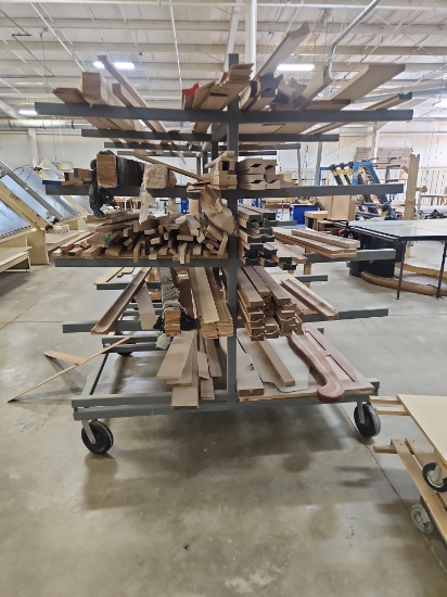 Rolling Lumber Rack Cart - LUMBER NOT INCLUDED