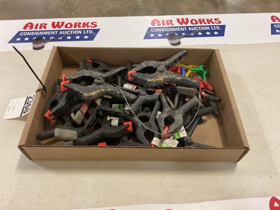 Box Lot - Assorted Spring Clamps