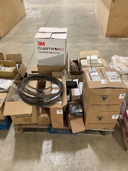 Skid Lot - Assorted Sand Paper & Band Saw Blades