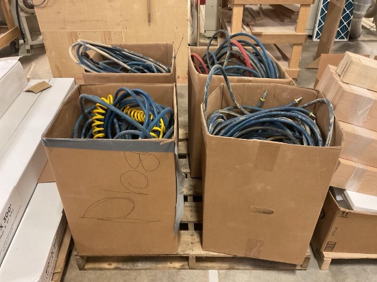 Boxes of Assorted Air Hose
