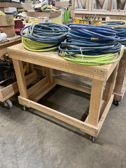 Cart & Contents - Assorted Air Hoses